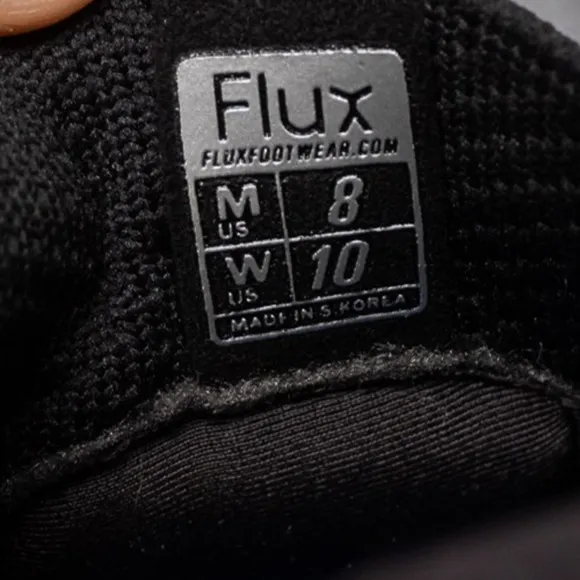 Flux Adapt Trainer Black White Mens Size 8 Barefoot Minimal Running Shoes