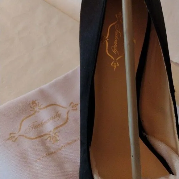 Footcandy Satin Peep Toe Heels
