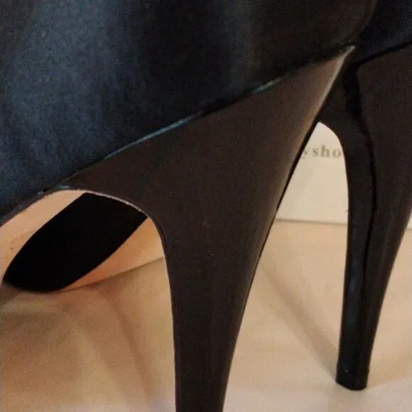 Footcandy Satin Peep Toe Heels