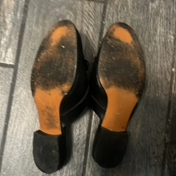 Frame Willoughby Black Leather Mules