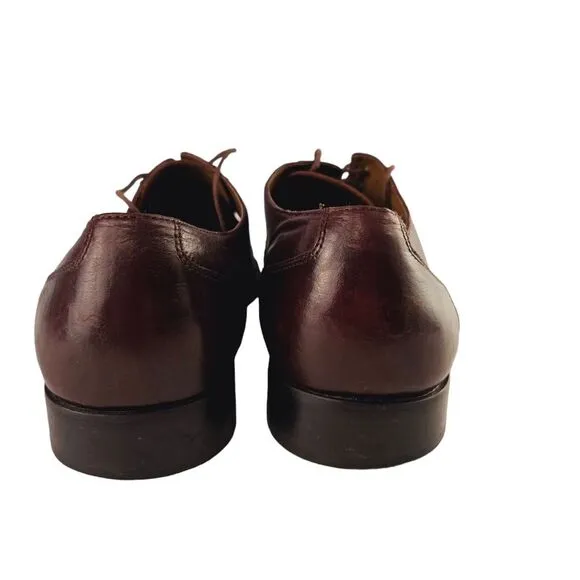 Fratelli Rossetti Mens 15 M Brown Lace Up Leather Oxford Dress Shoes 90010-05‎