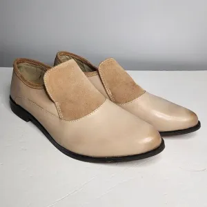 Free People Brown Tan Slip On Loafers Size Euro 41  H1755 Leather