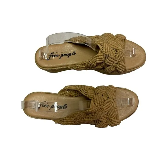 Free People Highline Espadrille Wedge Platform sandals in Natural Size 40 US 10