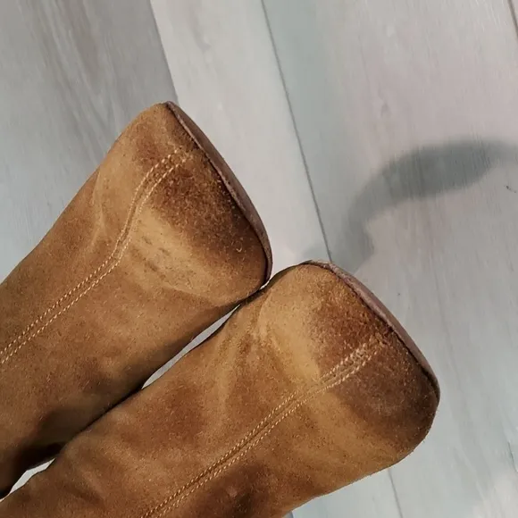 Free People Womens Cecile Ankle Suede Zip Back Heels shoes sz 40/9-9.5