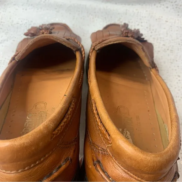 FRENCH SHRINER Men’s Shoes Richmond Loafers Genuine Leather with Tassel 10M