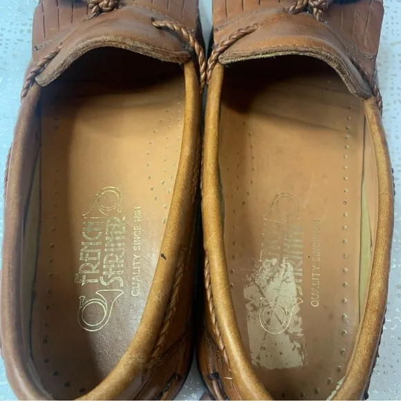 FRENCH SHRINER Men’s Shoes Richmond Loafers Genuine Leather with Tassel 10M