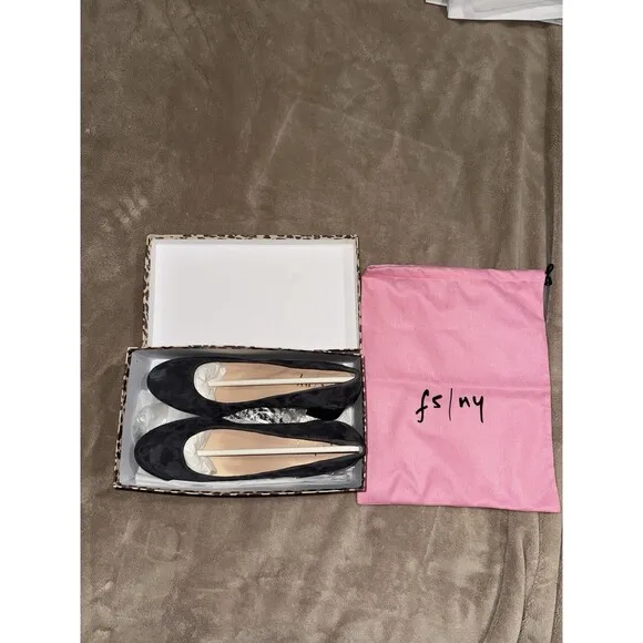 French Sole New York Trance Dark Grey Suede Pumps Size 10.5  NIB Feminine