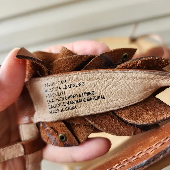 Frye Alessia leaf sling sandals