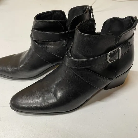 Frye &amp; Co. Women’s Ankle Boots Pembrooke Black Size 11M Back Zip Western Cowgirl