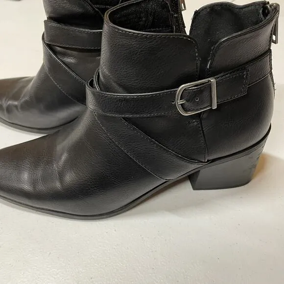Frye &amp; Co. Women’s Ankle Boots Pembrooke Black Size 11M Back Zip Western Cowgirl