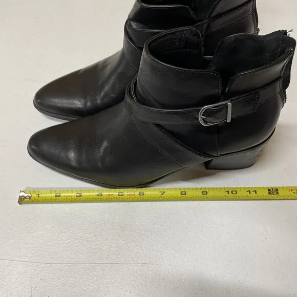 Frye &amp; Co. Women’s Ankle Boots Pembrooke Black Size 11M Back Zip Western Cowgirl