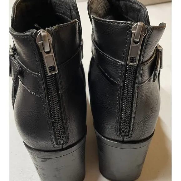 Frye &amp; Co. Women’s Ankle Boots Pembrooke Black Size 11M Back Zip Western Cowgirl