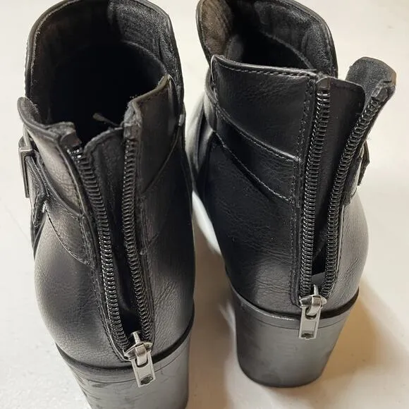 Frye &amp; Co. Women’s Ankle Boots Pembrooke Black Size 11M Back Zip Western Cowgirl