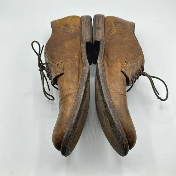 Frye Brown Leather Lace Up Dress Shoes Men's Size 9 1/2
