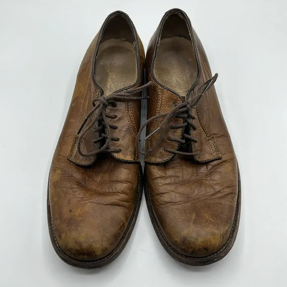 Frye Brown Leather Lace Up Dress Shoes Men's Size 9 1/2
