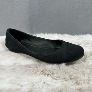 Frye Carson Black Woven Ballet Flats Slip On Shoes Size 8.5