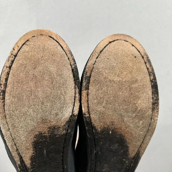 Frye Carson Black Woven Ballet Flats Slip On Shoes Size 8.5
