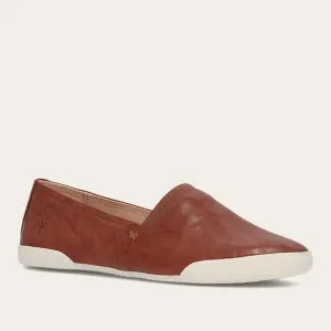 FRYE Melanie Womens Slip-On Leather Sneaker Cognac/Brown Flats Shoe Size 8M