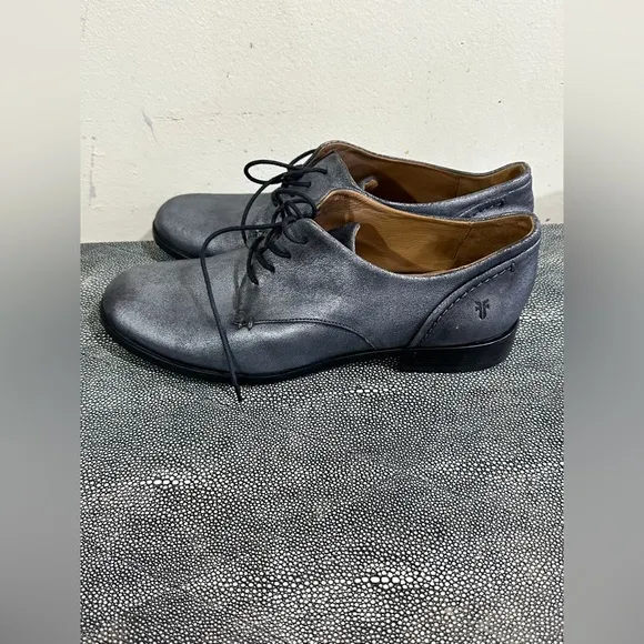 FRYE Men's Gray Leather Dress Shoes