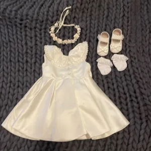 Full flower girl outfit with shoes and accessories