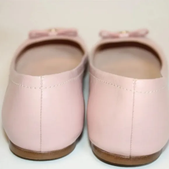 Furla Italy Made Womens 38.5 8.5 Pink Leather Ballet Flats Shoes