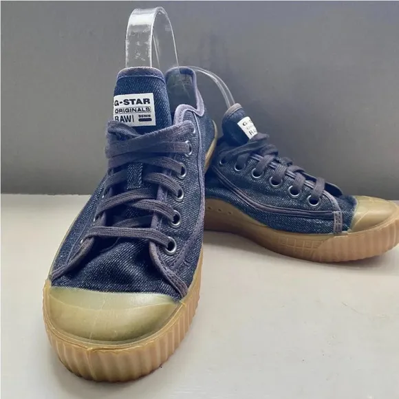 G-Star RAW Rovulc Denim Low Sneakers Unisex. Excellent Condition UK 40 US 7