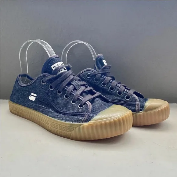 G-Star RAW Rovulc Denim Low Sneakers Unisex. Excellent Condition UK 40 US 7