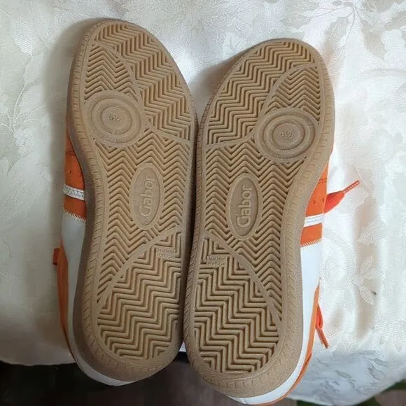 Gabor Ara Orange Soccer Sneakers