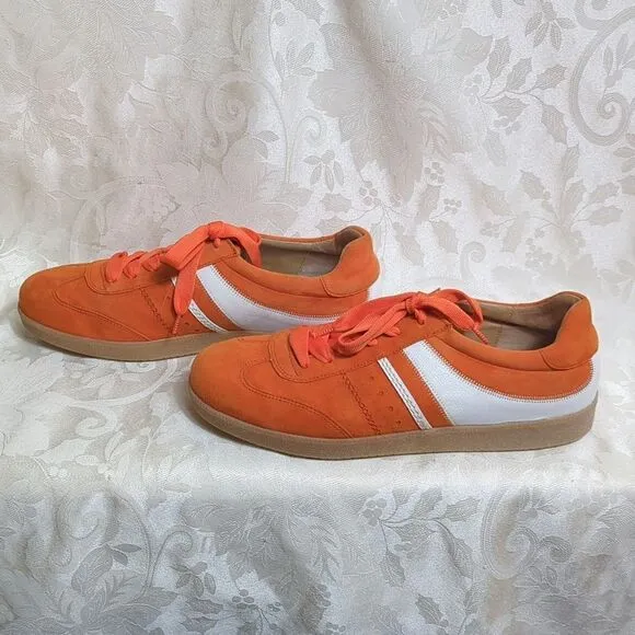 Gabor Ara Orange Soccer Sneakers