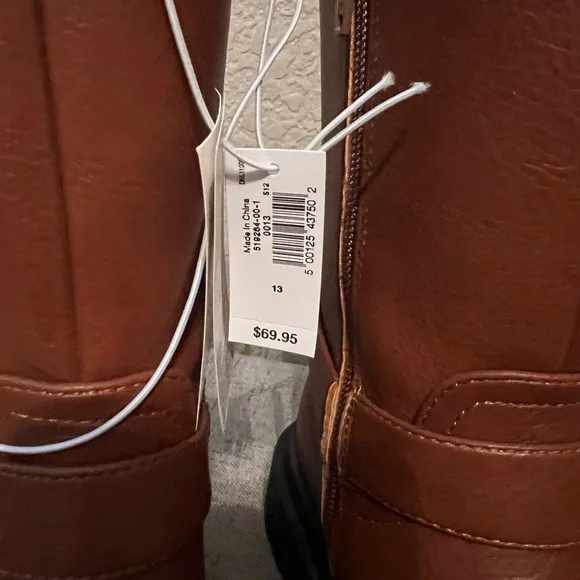 GAP Brown Combat Boots Kids Size 13 NWT