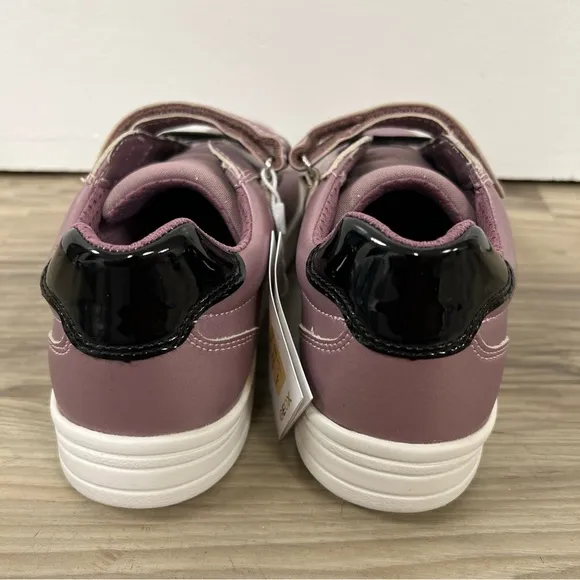 Geox Respira Girls Purple/ Black Sequins Sneakers Velcro US 3.5/ EUR 35 NWOB