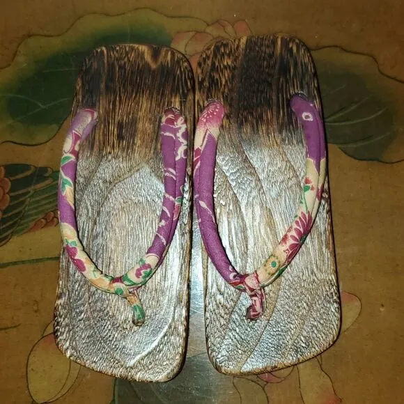 Geta Japanese Wooden Shoes Zori Sandals