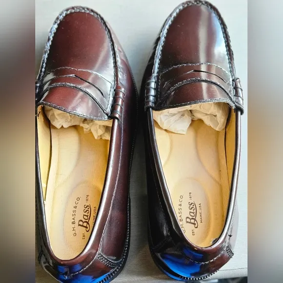 G.H. Bass &amp; Co. Men's Carmichael Cordovan Brown Loafers