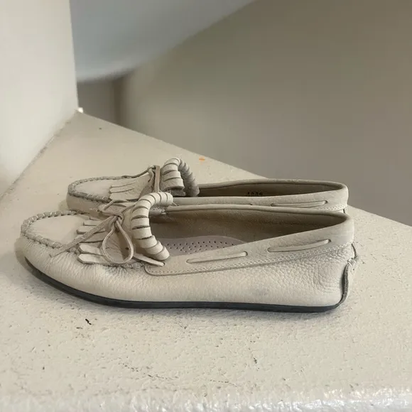 GH Bass Handcrafted Loafers Driving Shoes Sandals Tan Men’s 11.5 Suede Leather