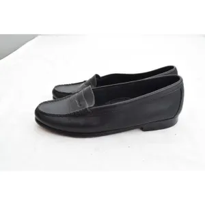 G.H. Bass Weejuns Sz 11 M Womens Whitney Black Leather Penny Loafers Shoes