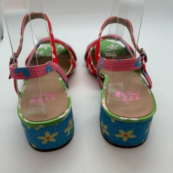 Gianni Bini Floral Girls Sandals with Heals
