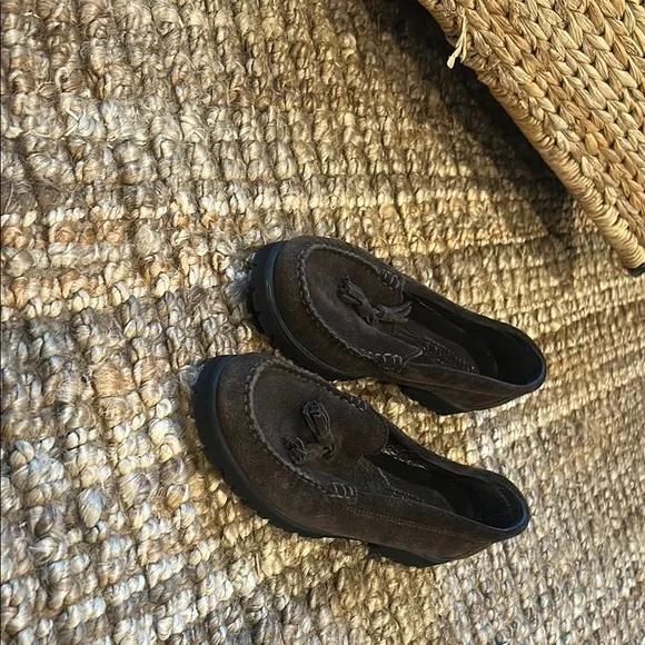 GianRos Brown Italian Suede Tassel Loafers Size 37