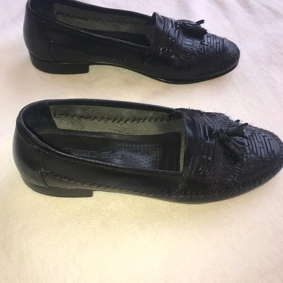 Giorgio Brutini Black Loafers Sz 10 D