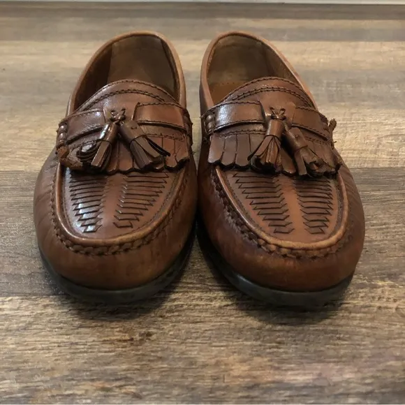 Giorgio Brutini Le Glove Brown Leather Loafers Shoes Mens Size 10 Nice Easter