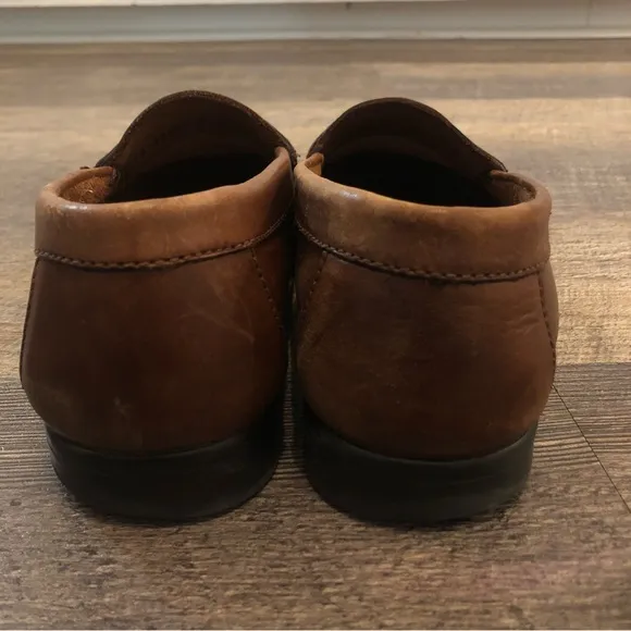 Giorgio Brutini Le Glove Brown Leather Loafers Shoes Mens Size 10 Nice Easter