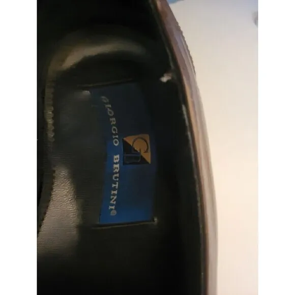 Giorgio Brutini Size 10M Mens Dress Shoes Size Brown Leather Loafer