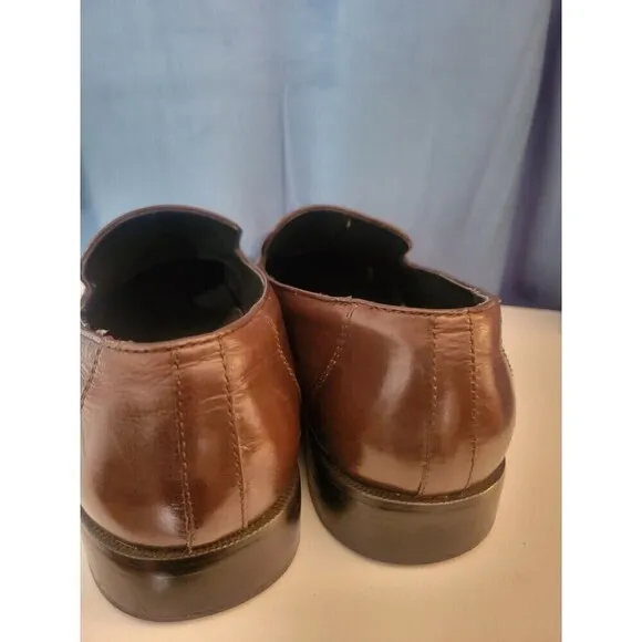 Giorgio Brutini Size 10M Mens Dress Shoes Size Brown Leather Loafer