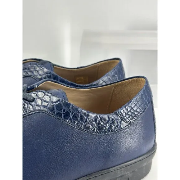 Giorgio's of Palm Beach Blue Crocodile 🐊 Trim And Blue Leather Size 12 USA
