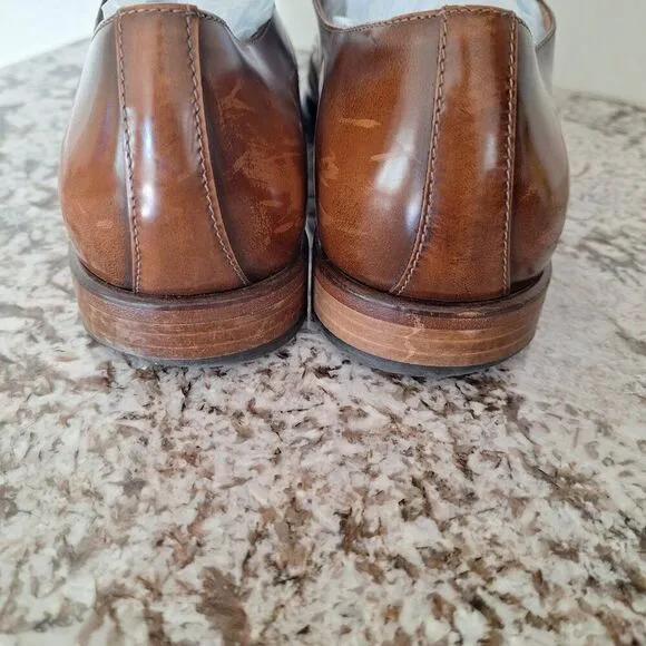 Giovacchini Brown Leather Derby dress shoes size 10.5 D