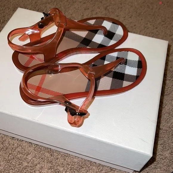 Girls Authentic Burberry Sandals