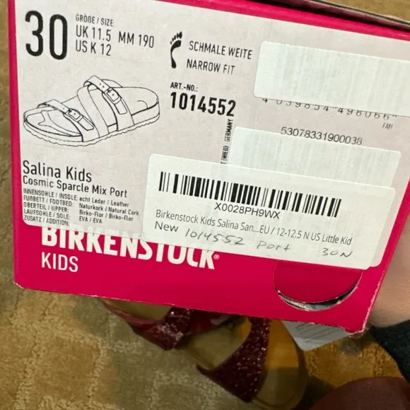 Girls Birkenstock sandals 30