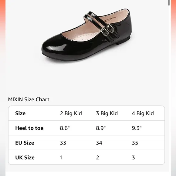 Girls Dress Shoes Mary Jane Shoes size 2