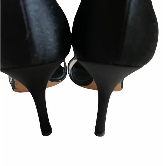 GIUSEPPE ZANOTTI Black Crystal Embellishments Sandals Size 9.5