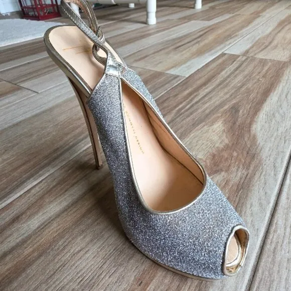 Giuseppe Zanotti Crystal Embellished Heels Eur. 40