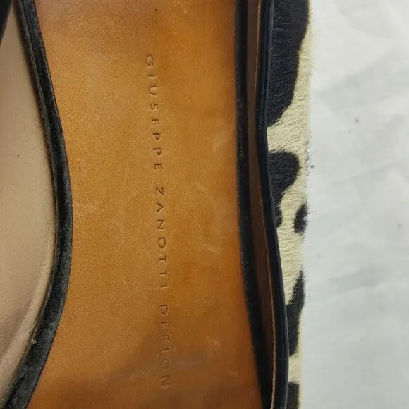 Giuseppe Zanotti Design Cow Hair Flats Slip on shoes size 6 B